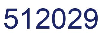 Número 512029 imagen azul