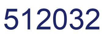 Number 512032 blue image