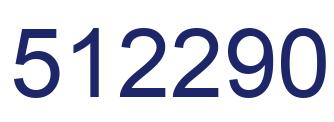 Number 512290 blue image