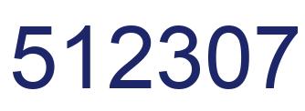 Número 512307 imagen azul