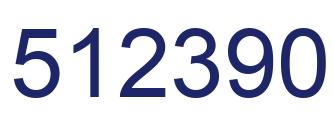Number 512390 blue image