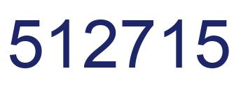 Number 512715 blue image