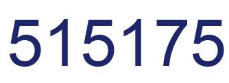 Number 515175 blue image