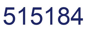 Número 515184 imagen azul