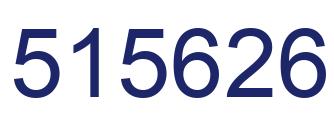 Number 515626 blue image