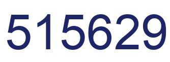 Number 515629 blue image
