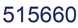 Number 515660 blue image