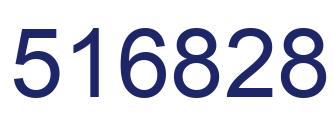 Number 516828 blue image