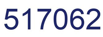 Number 517062 blue image