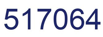 Number 517064 blue image