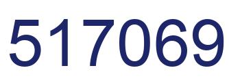 Number 517069 blue image