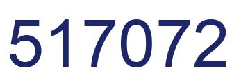 Number 517072 blue image