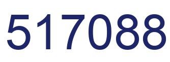 Number 517088 blue image