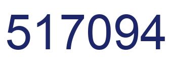 Number 517094 blue image