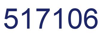 Number 517106 blue image