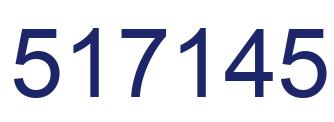 Number 517145 blue image