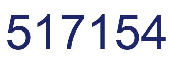 Number 517154 blue image