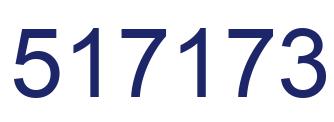 Número 517173 imagen azul