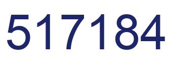 Número 517184 imagen azul