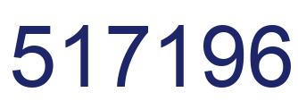 Number 517196 blue image