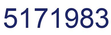 Number 5171983 blue image