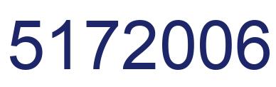 Number 5172006 blue image