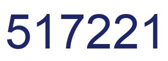 Número 517221 imagen azul