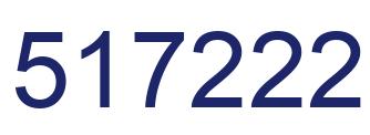 Number 517222 blue image