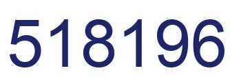 Number 518196 blue image