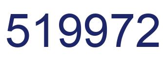 Number 519972 blue image