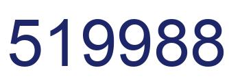 Number 519988 blue image