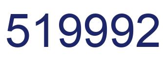 Number 519992 blue image