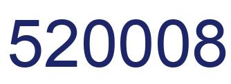Number 520008 blue image