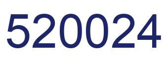 Number 520024 blue image