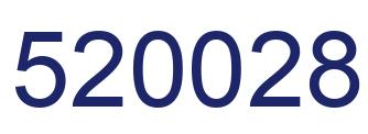 Number 520028 blue image