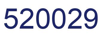 Number 520029 blue image