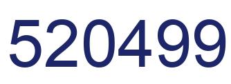 Number 520499 blue image