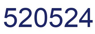 Number 520524 blue image