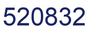 Number 520832 blue image