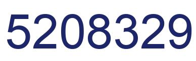 Number 5208329 blue image