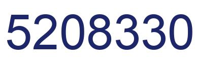 Number 5208330 blue image