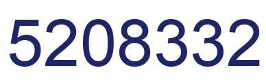 Number 5208332 blue image