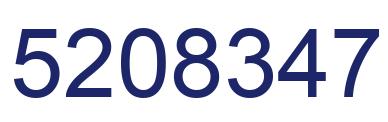 Número 5208347 imagen azul