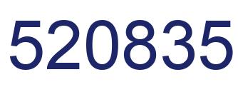 Number 520835 blue image