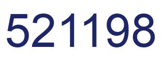 Number 521198 blue image