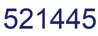 Número 521445 imagen azul