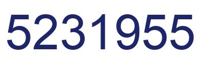 Number 5231955 blue image