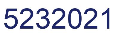 Number 5232021 blue image