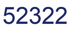 Número 52322 imagen azul