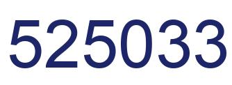 Número 525033 imagen azul